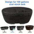 Oval Tank Cover Waterproof Oxford Fabric For Livestock Water Tanks
