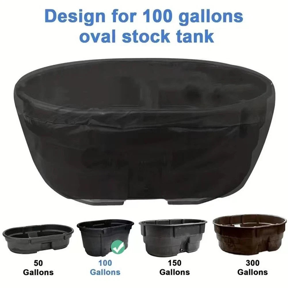 Oval Tank Cover Waterproof Oxford Fabric For Livestock Water Tanks