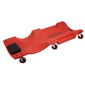 40" Low Profile Red Creeper Garage Plastic Rolling Auto Car Repair
