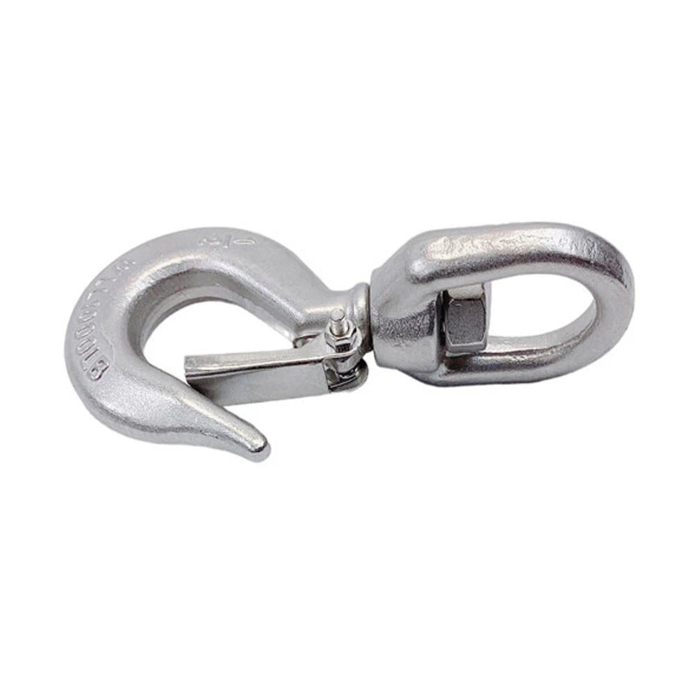 Stainless Steel T316 Drop Forged Swivel Hook Lifting Hook, 1000 Lbs