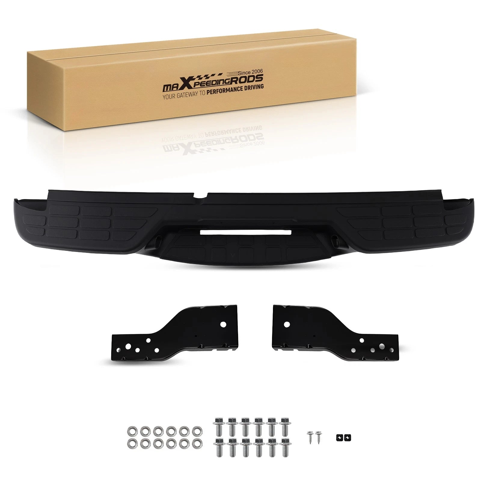 Rear Bumper for Chevy S10/GMC Sonoma 1998-2004 Fleetside Black GM1101103@ACXG