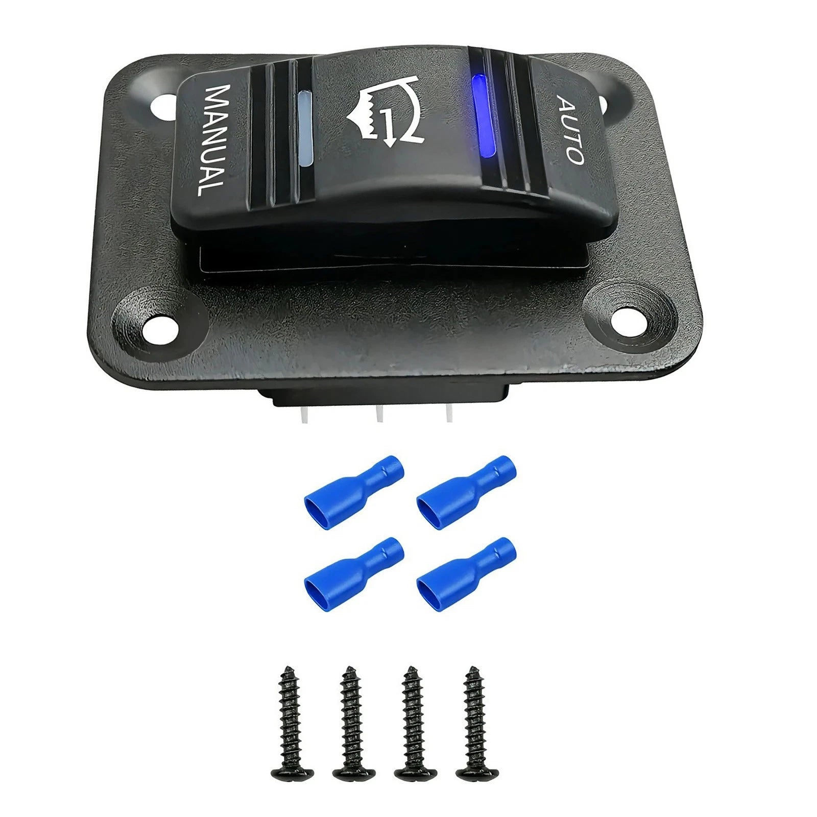 New Waterproof 4-pin 12V/24V Spdt 3-way Bilge Pump Rocker Switch Car