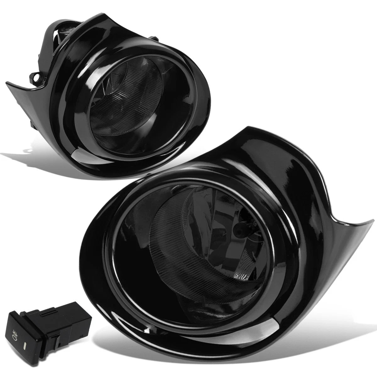 Fit 15-18 Prius C Pair Smoked Lens Front Driving Fog Light/lamps