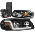 For 2000-2005 Chevy Impala Led Drl Tube Black Amber | Built Supply Co