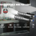 Rechargeable Mini Pen Light Flashlight 300lm Pocket | Built Supply Co