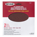 Hyde 9" Wall Sanding Discs Hook & Loop 180 Grit 2 Pack by Hyde