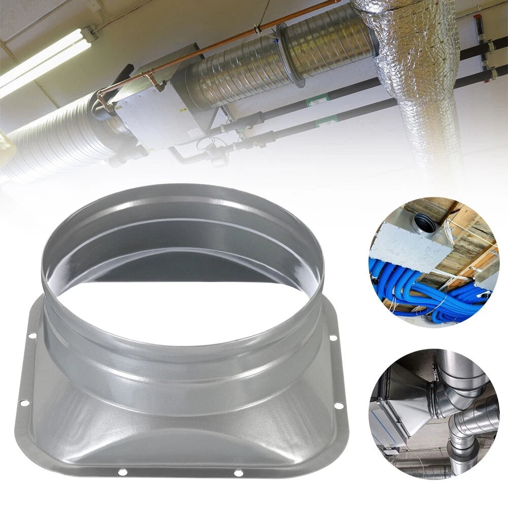 Vent Flange Exhaust Duct 4-10inch Air Ventilation Heat-resistant Metal