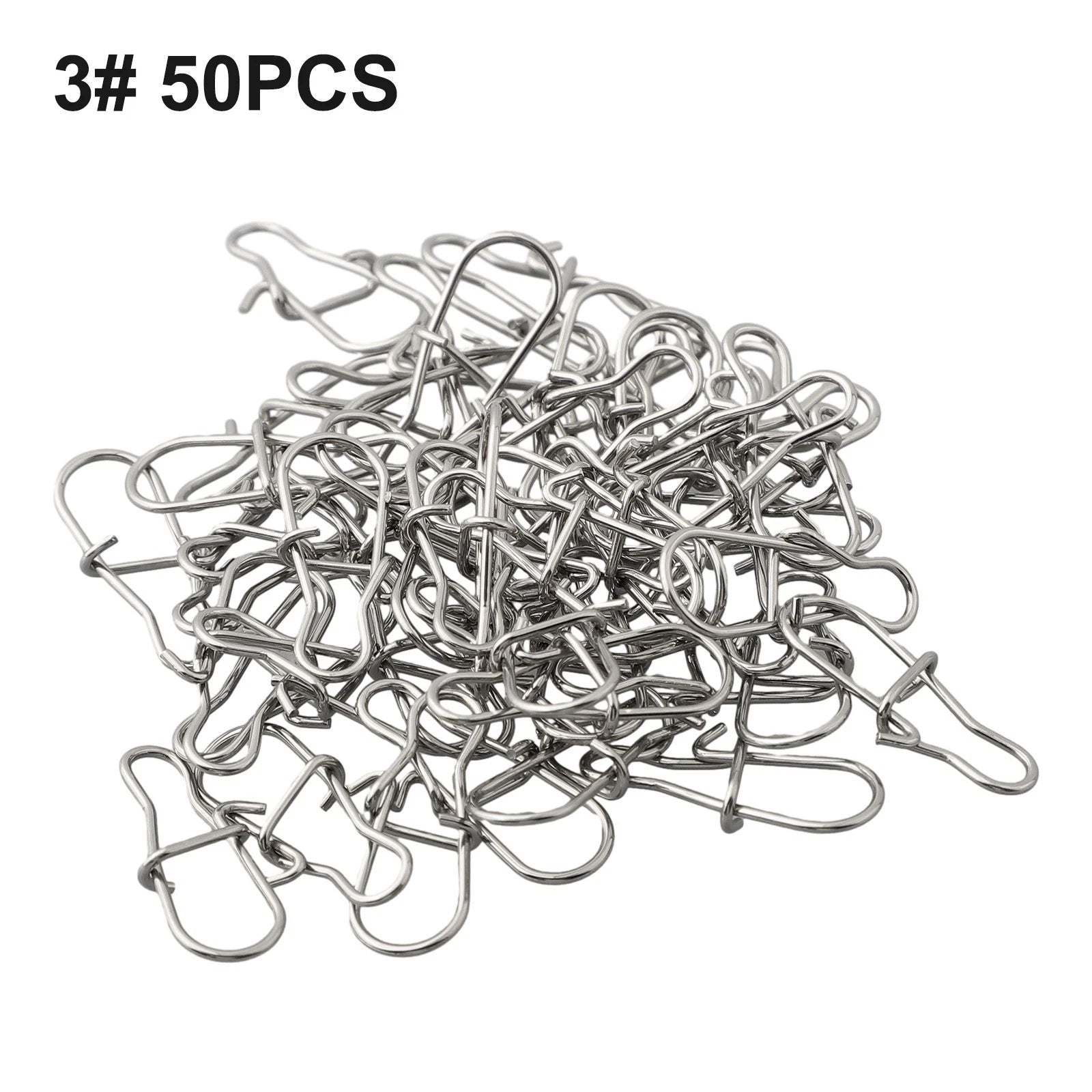 Fast Clip Lock Snap Swivel Solid Rings Safety Snaps Fishing Hook