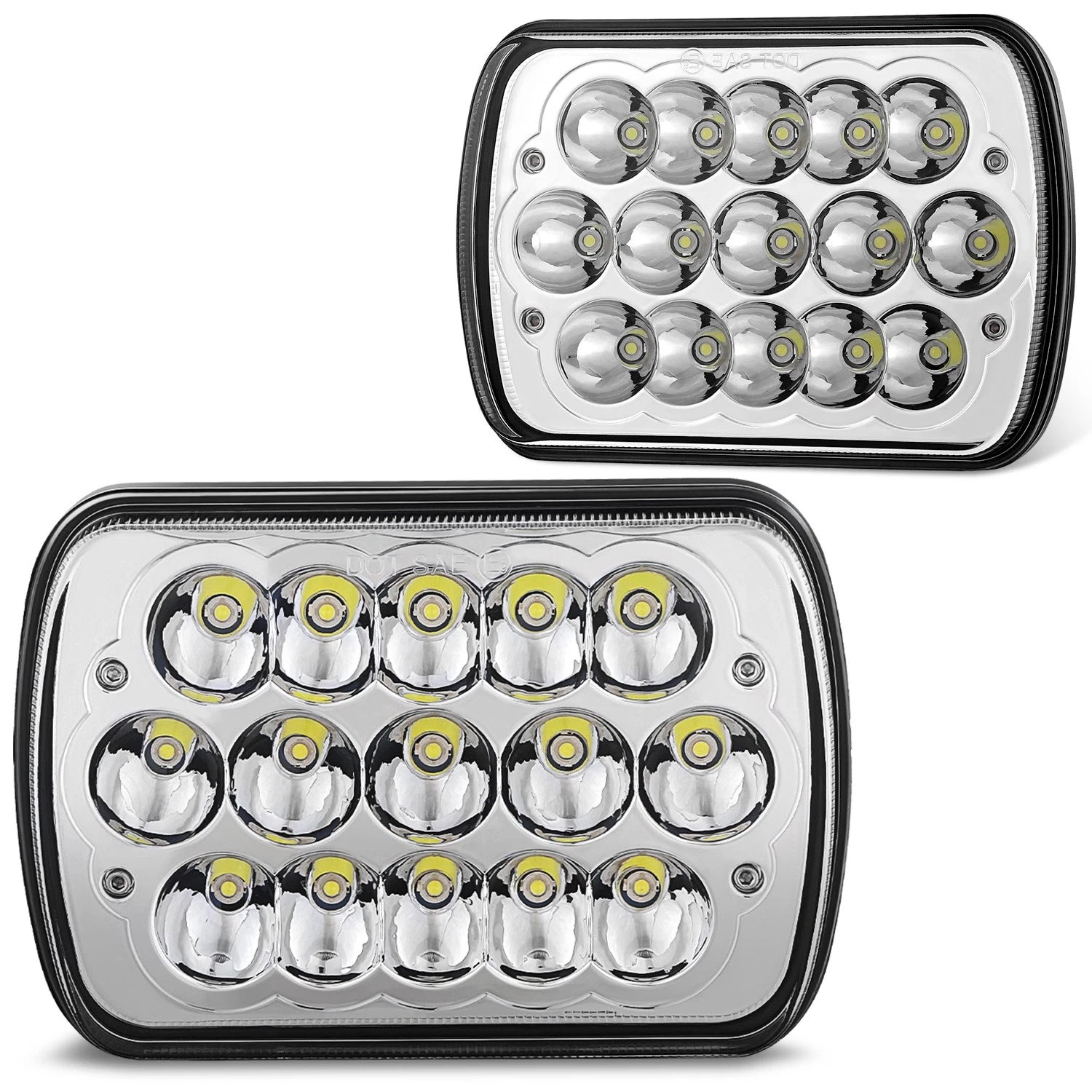 Fit 85-19 Ford E150 E250 E350 Chrome Housing Clear | Built Supply Co