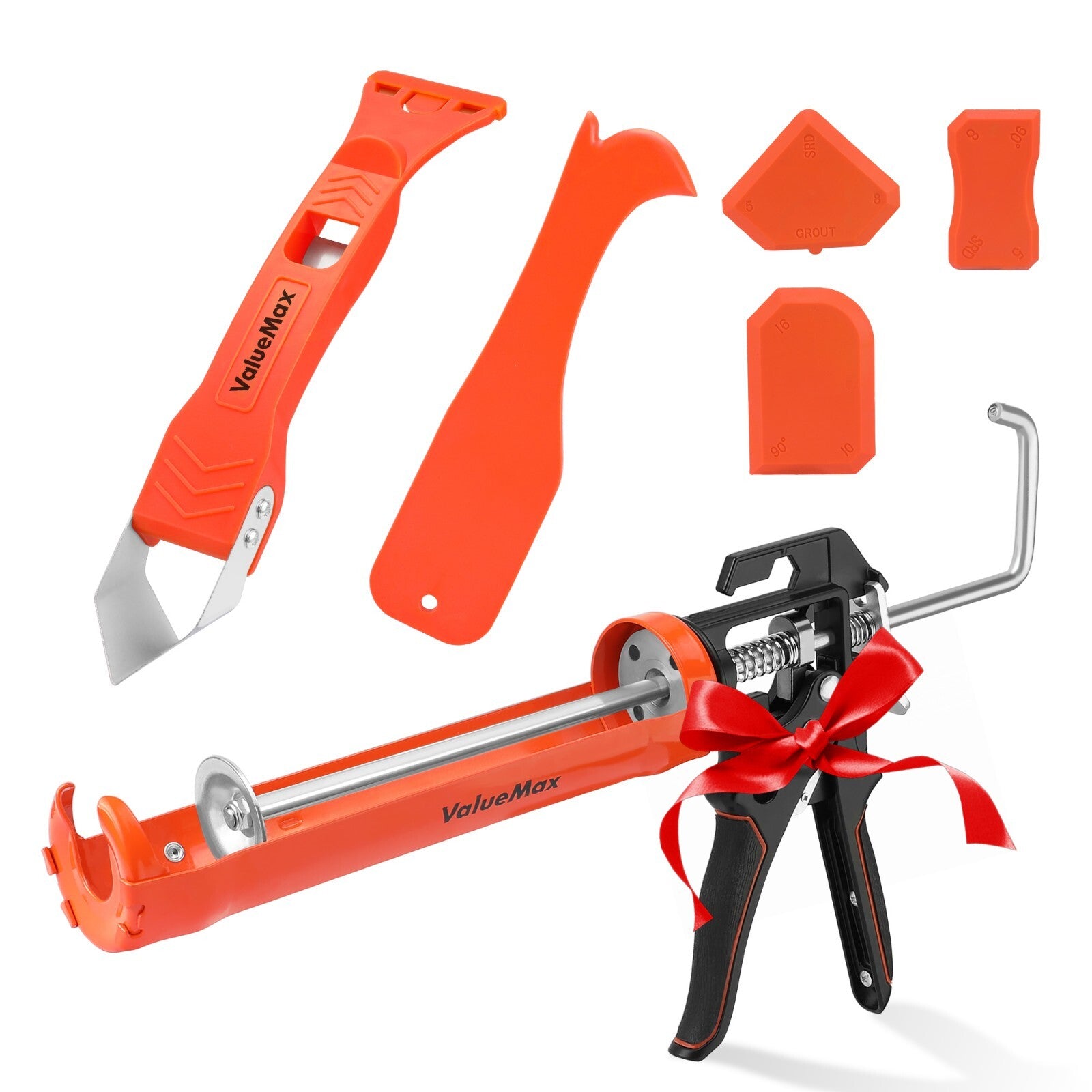 ValueMax Caulk Gun and Caulk Scraper Kit, 10 OZ 3 in 1 Seala