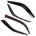 Rain Visor Guards for Honda Civic Sedan 92-95 Window Deflectors Acrylic
