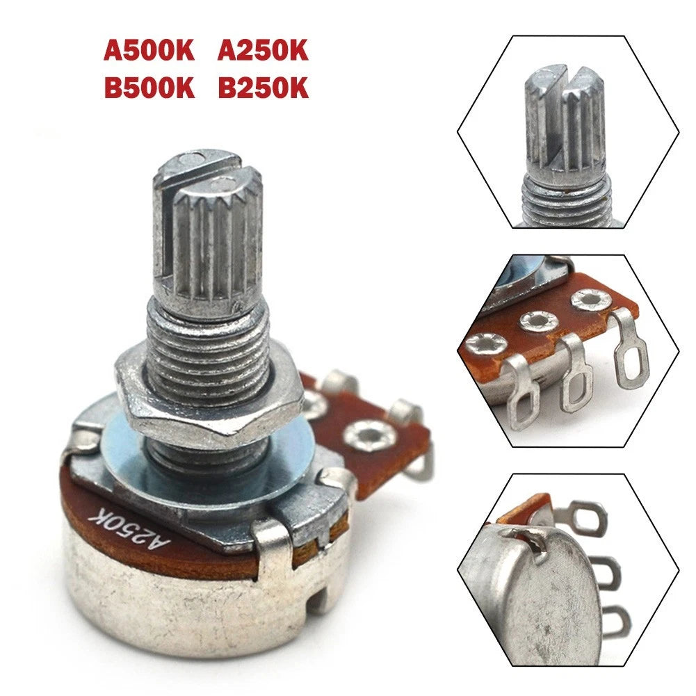 Guitar Potentiometer 18mm Pots Shaft Length | Built Supply Co