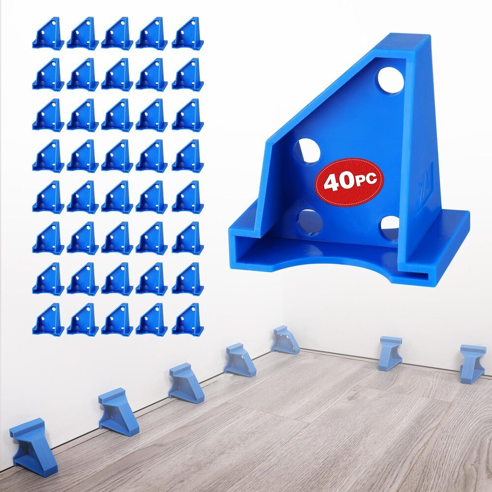 WORKPRO 40-Pack Floor Spacer 2 In 1 Laminate Flooring Spacers w/1/2" &