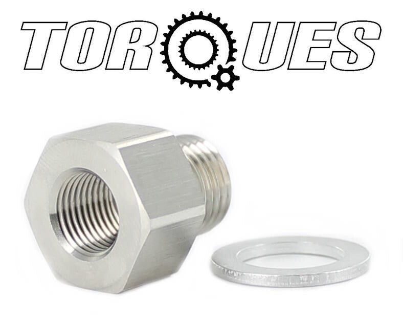 1/8" Npt Female to M12x1.25 Male Stainless Steel Reducer Adapter