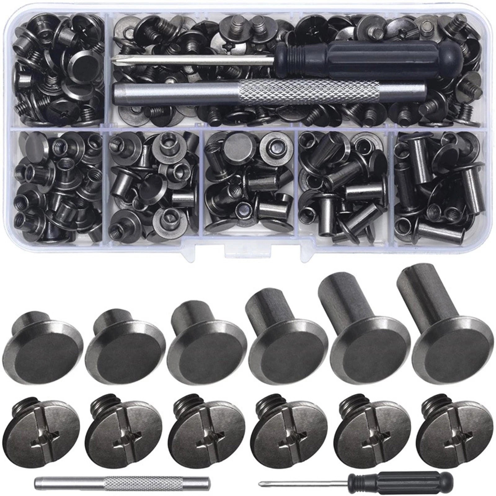 M5*4/5/6/8/10/<wbr/>12mm Iron Material Chicago Screws For Leather