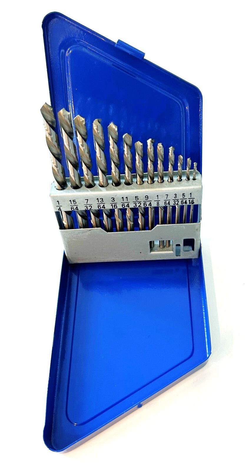 13pc EASYPOWER LEFT HAND DRILL BIT SET HIGH SPEED STEEL HSS 1/16"-1/4" #80988Ope