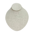 Soft Linen Covered Flat Necklace Display Chain Holder 6-1/2 X 7-1/2 X