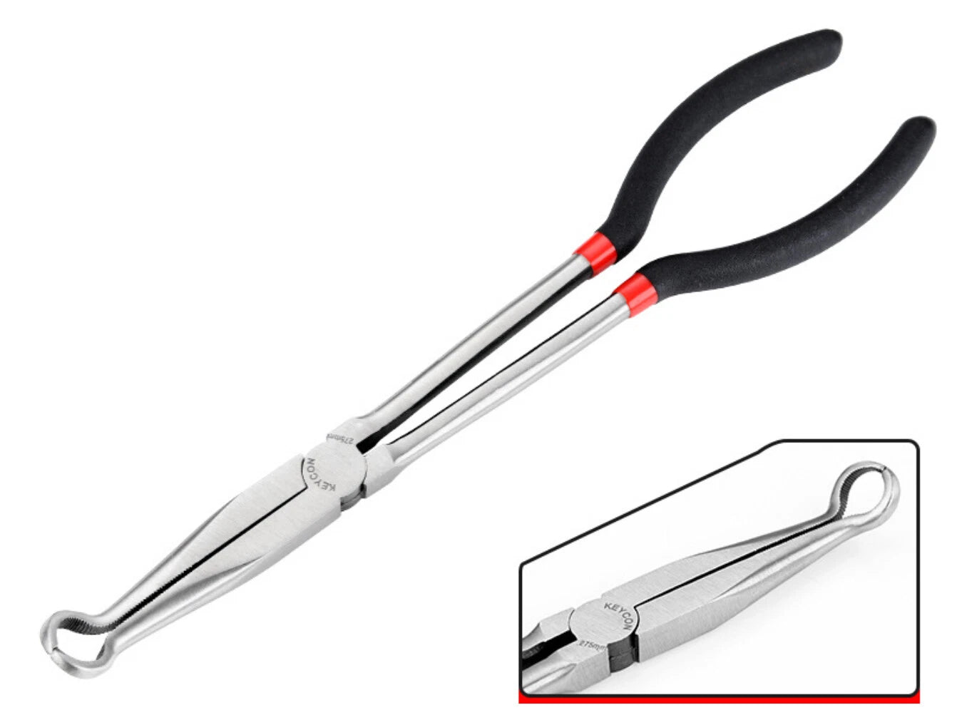 11" Extra Long Reach Nose Pliers Circlip: Straight/bent/ Spark Plug