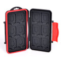12 Sd+12 Tf Card Case Holder Storage Fits Micro Sd Tf Cards Water