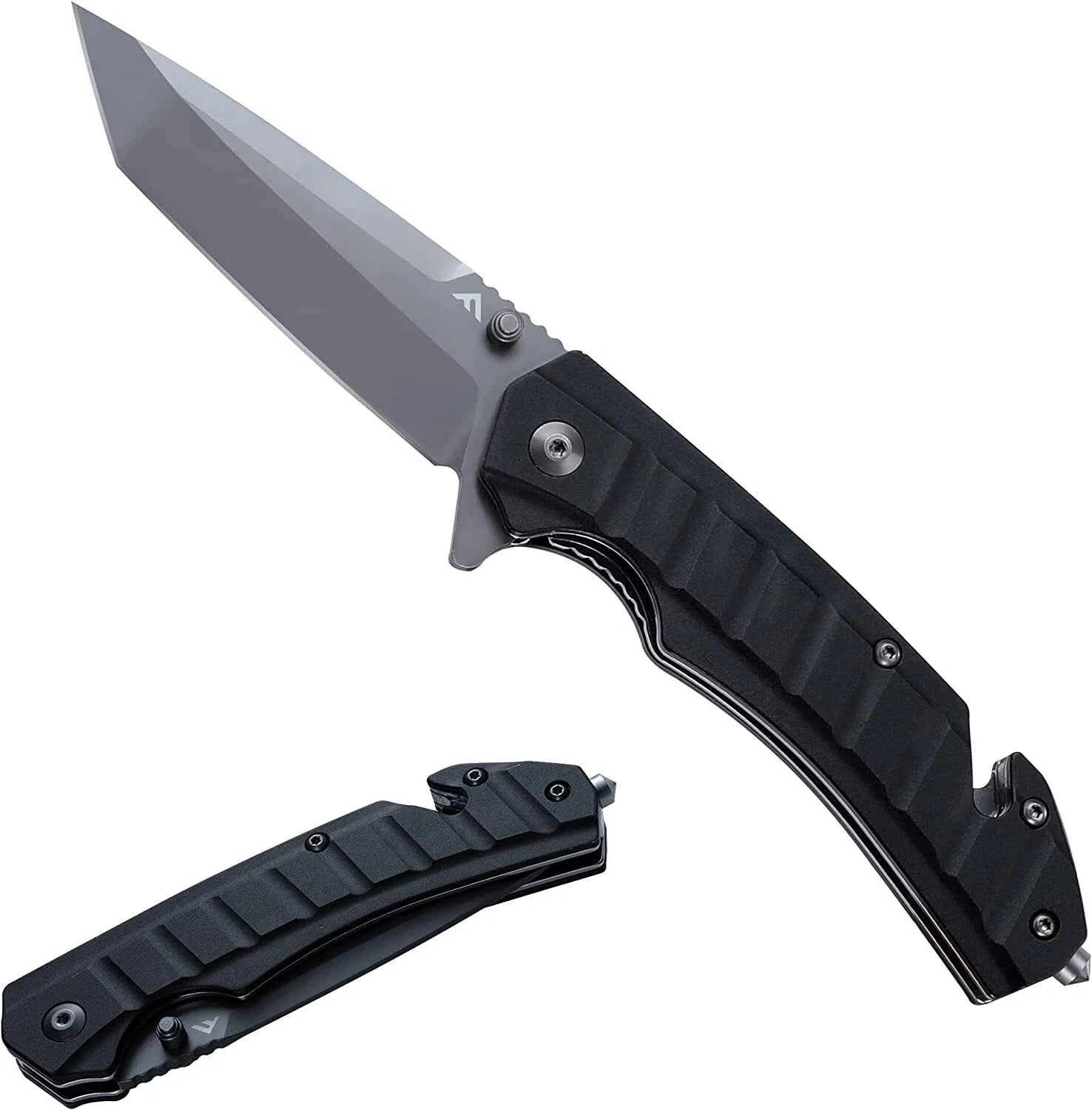 Flissa Tactical Folding Pocket Knife W/liner Lock Tanto Blade Clip