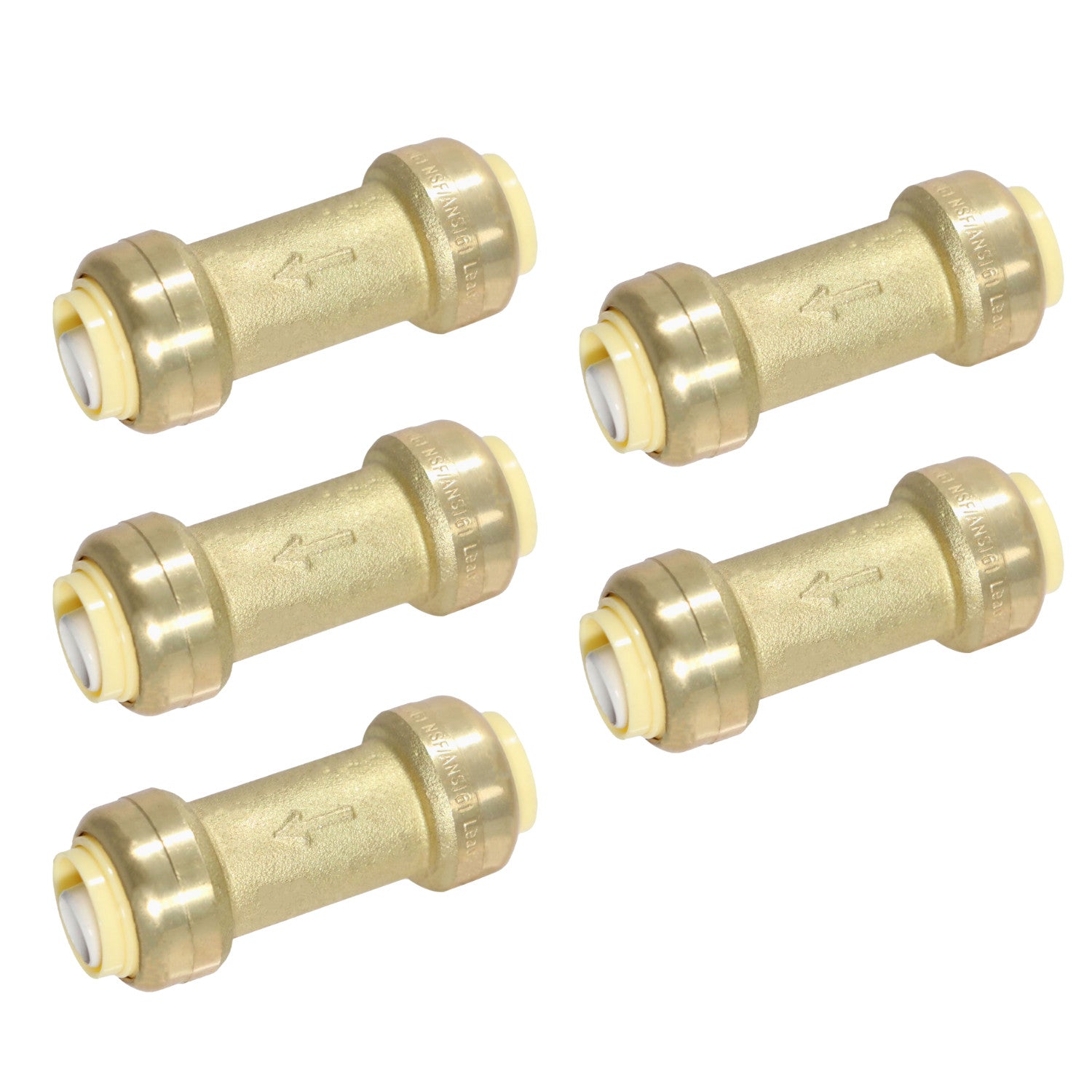 XFITTING 1/2" Push Fit x 1/2" Check Valve - 5 Pack