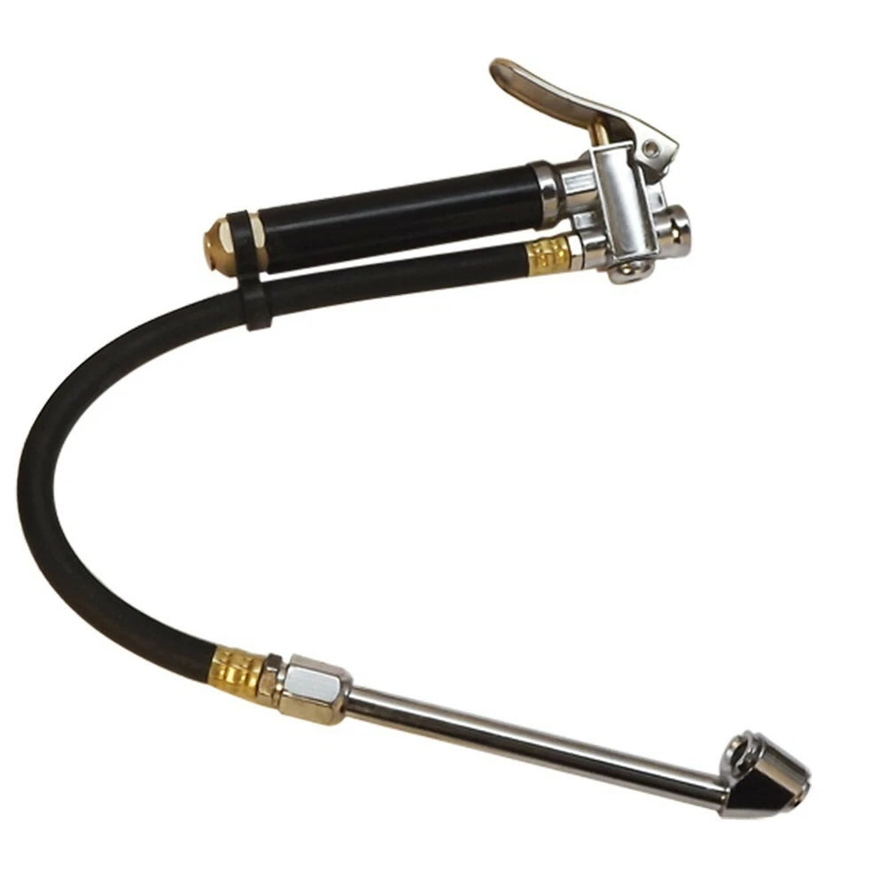 Dual Chuck Tire Inflator With Air Pressure Gauge 120PSI