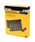 Titan 13-Piece Metric Deep Impact Socket Set by Titan