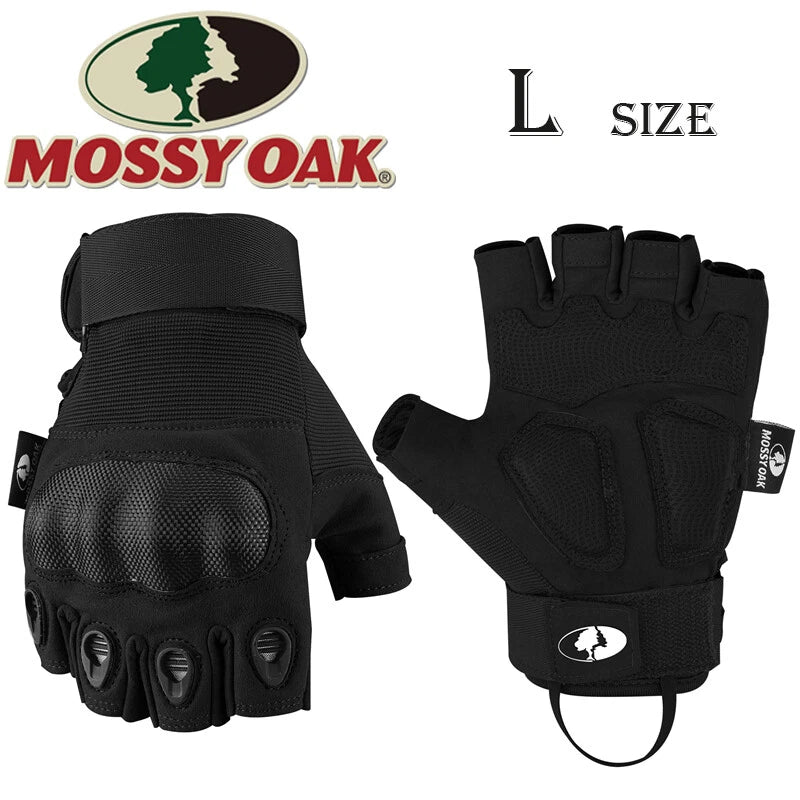 Mossy Oak Tactical Gloves Combat Fingerless Clambing Hunting Gloves
