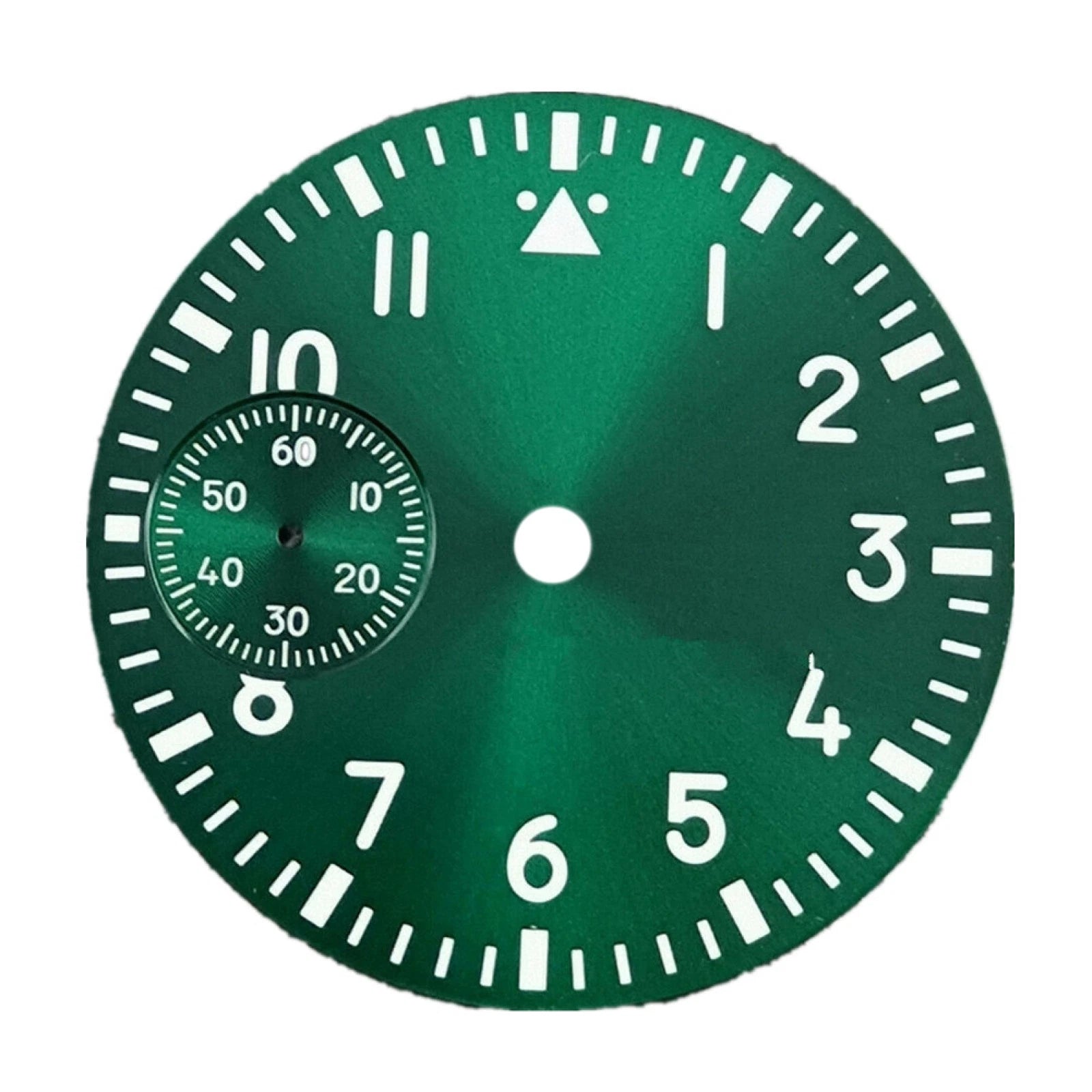37mm Green Luminous Green Watch Dial Face For Eta 6497 St3600