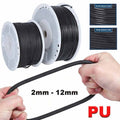 PU Solid Round Belts 2mm-12mm Diameter