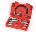 12pcs Grease Gun Accessory Set with Couplers, Nozzles, Adapters and