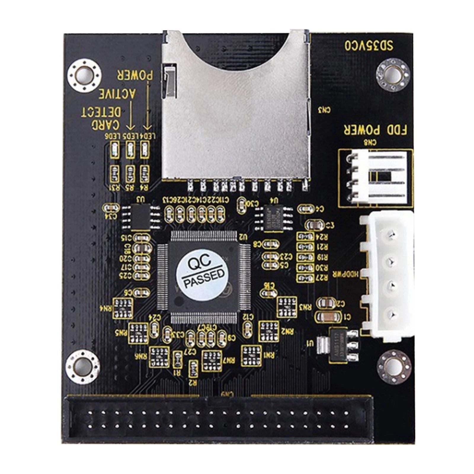 80*68*12mm Sd To 3.5in Ide Memory Adapter Card 40 Pin Expansion