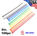 Color Zip Cable Ties 8" 40lbs 100pc