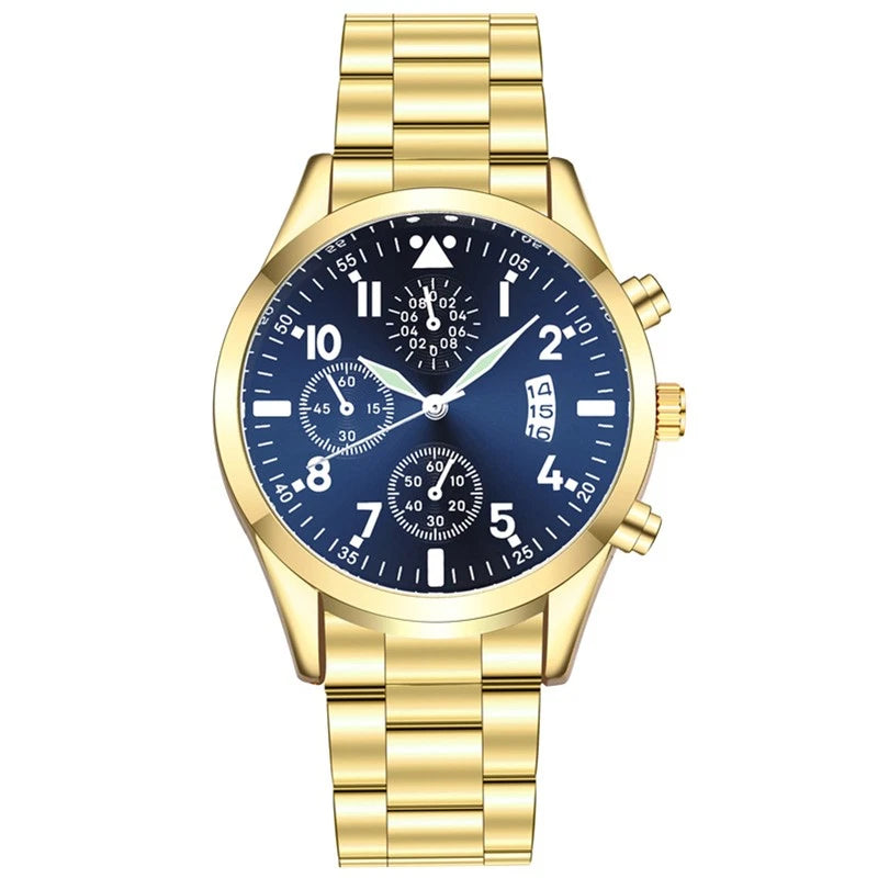 Men's Business Casual Luminous Chronograph Calendar Quartz Wrist