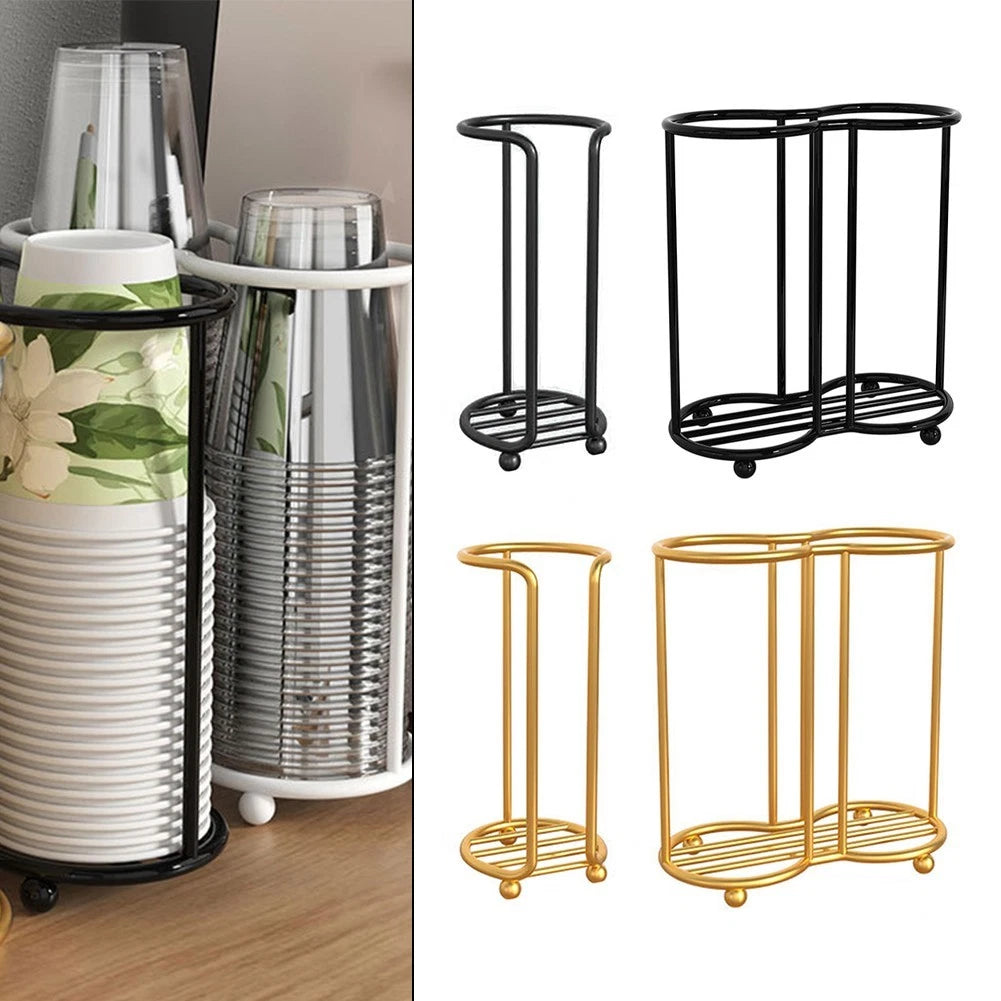Open Design Metal Cup Organizer To Enhance Efficiency In Serving