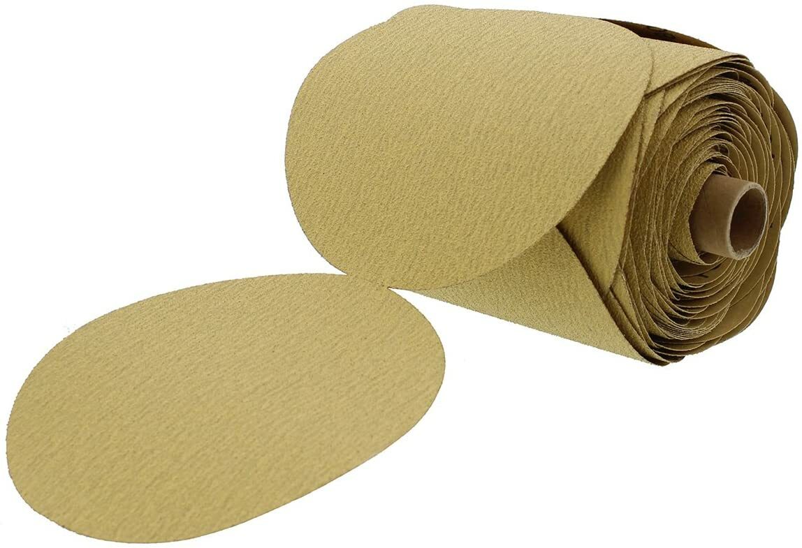 100x 6 inch PSA Sanding Disc 220 Grit Sticky Back Sandpaper Roll DA