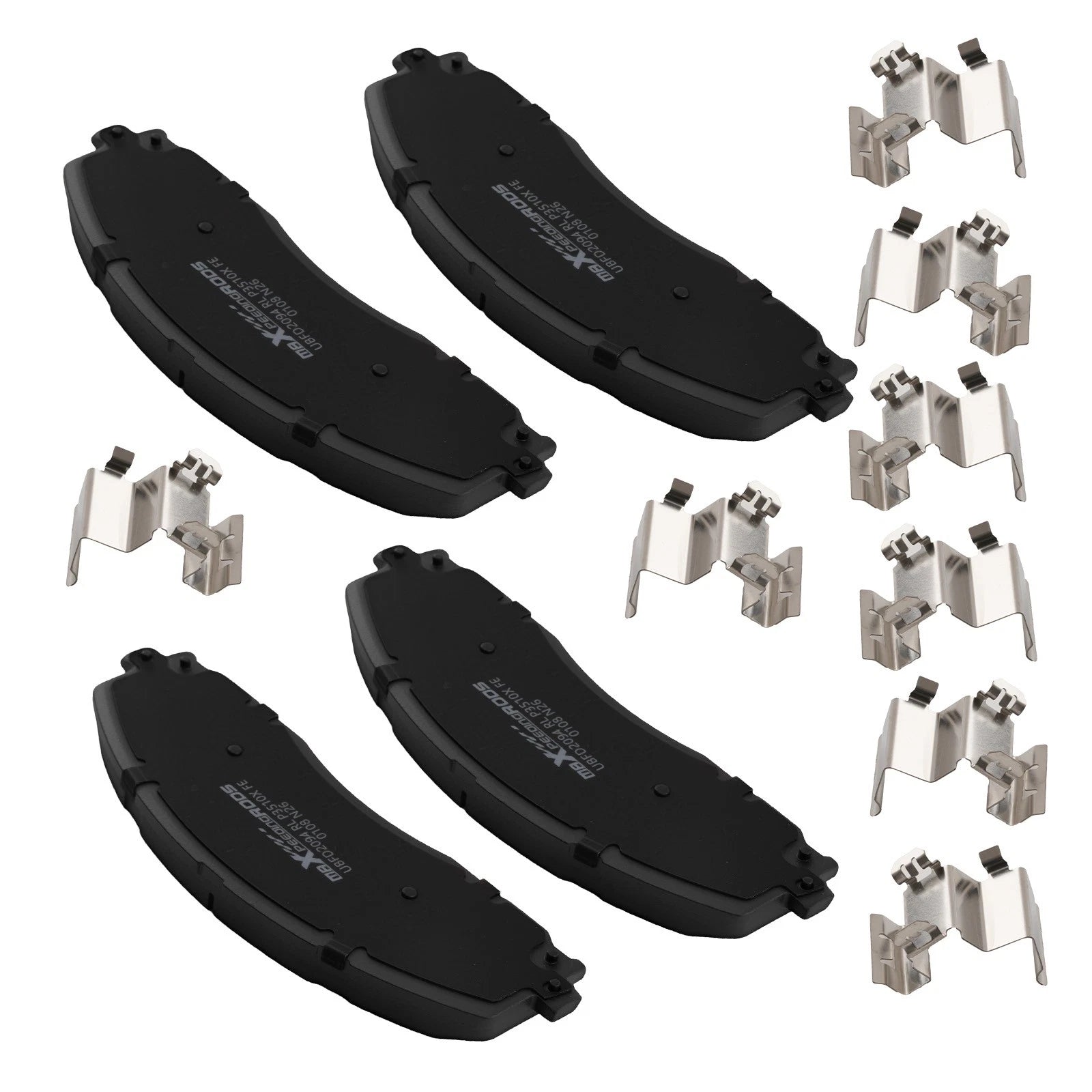 Front Left&amp;Right Brake Pads Set for Ford F-450 Super Duty 2013-2016 w/Hardwares