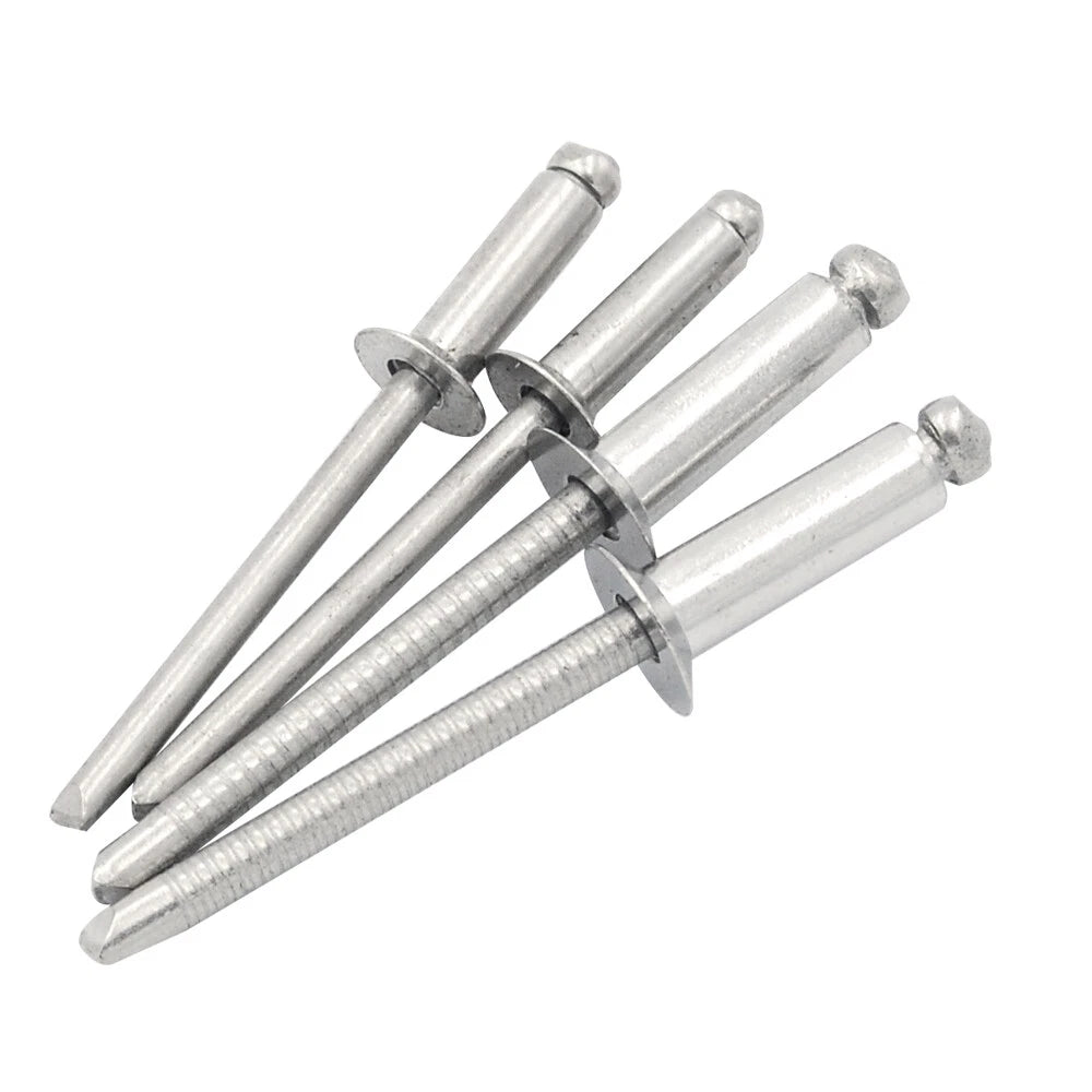 1/8" M3.2 Diameter Stainless Steel Countersunk Head Open End Blind