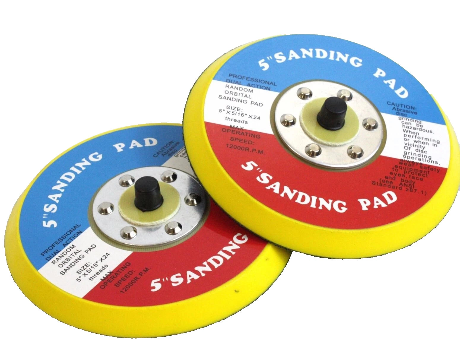 Replacement 5" Sanding Pad 24 Tpi Thread Da Polishing For Sanding