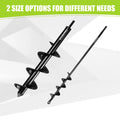 WORKPRO 2PC 1.6x16" &amp; 3.5x16" Auger Drill Bit Set Garden Auger Bits Spiral Drill