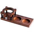 Easy To Use Wooden Espresso Tamping Station For Quick Coffee
