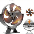 Energy Saving Fireplace Fan With Adjustable Angles For Quiet Operation