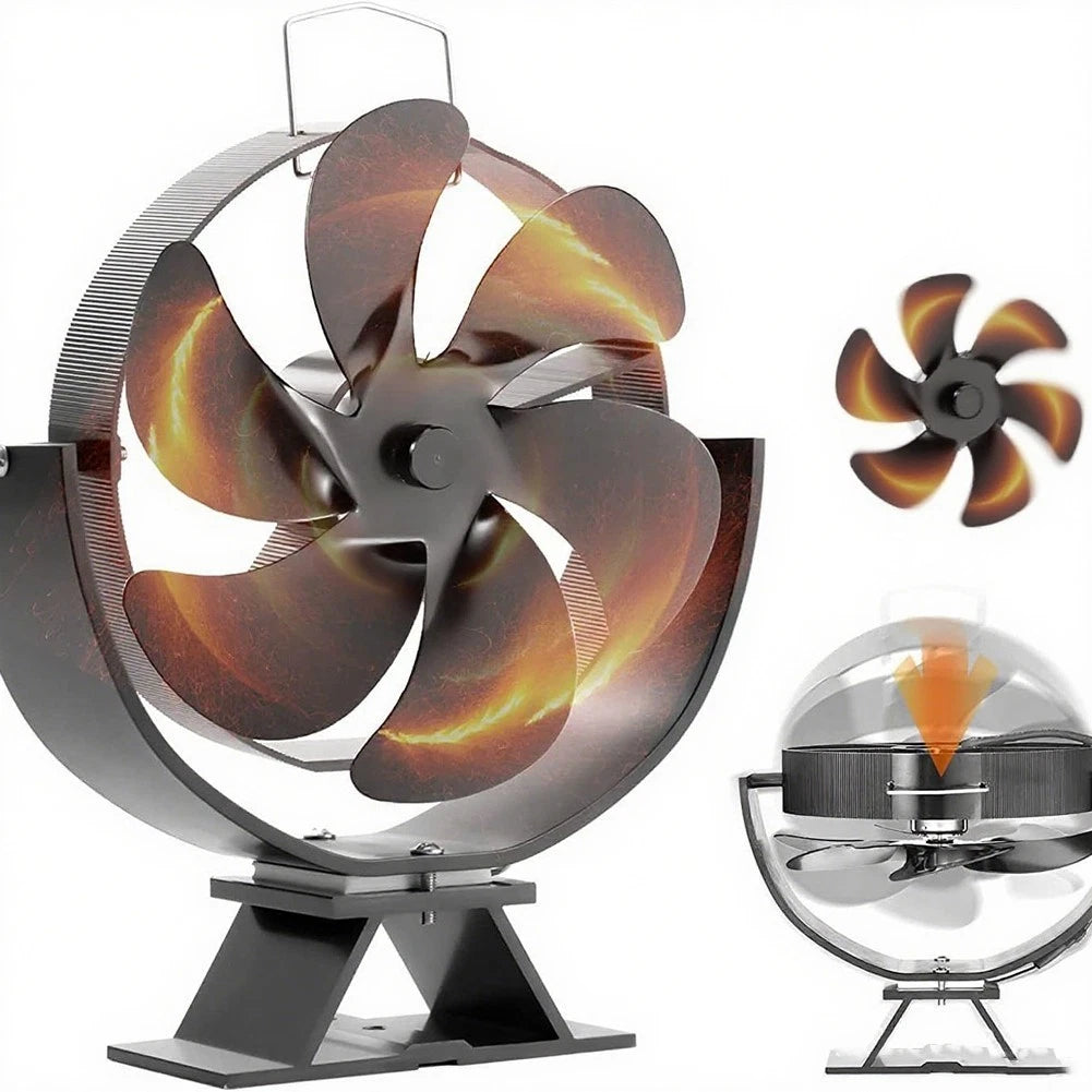 Energy Saving Fireplace Fan With Adjustable Angles For Quiet Operation