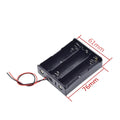 18650 3.7v Battery Cell Holder Wired Case Box 3 Position