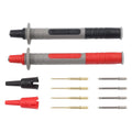 Electrical Multimeter Probe Set P8003 Dual Probes Replaceable Gold