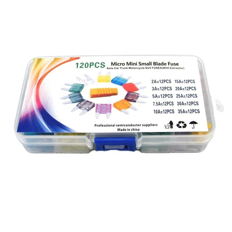 120PC Small Car Fuse Set 2–35a with Puller