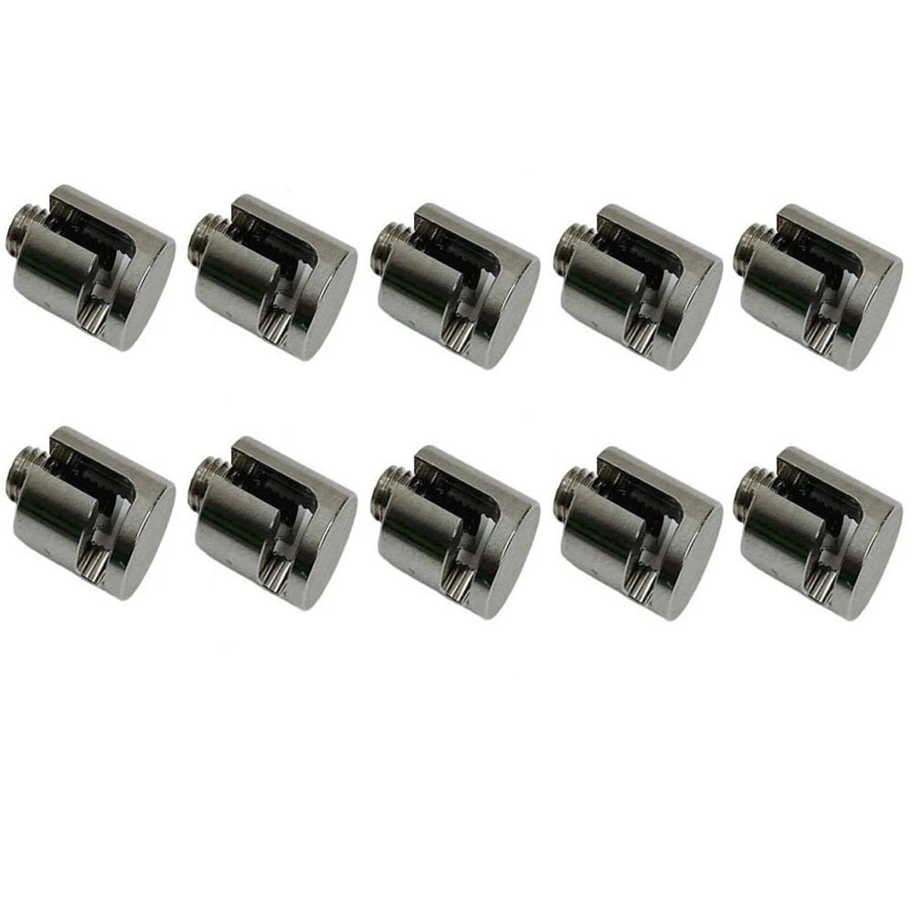 Stainless Steel Adjustable Cross Cable Clamps For 3/16" Cable Wire