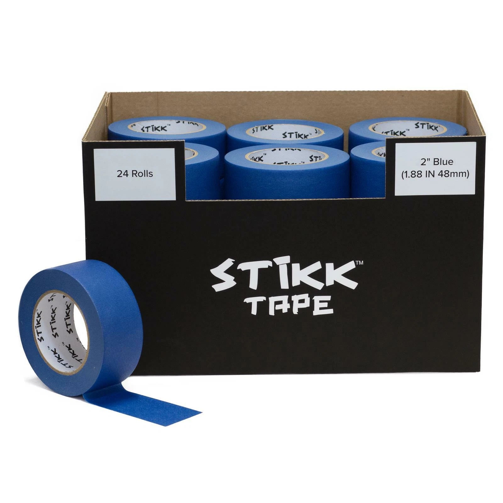 24 Roll Case Of 2" X 60 Yards (48mm X 55m) Stikk Blue Painters