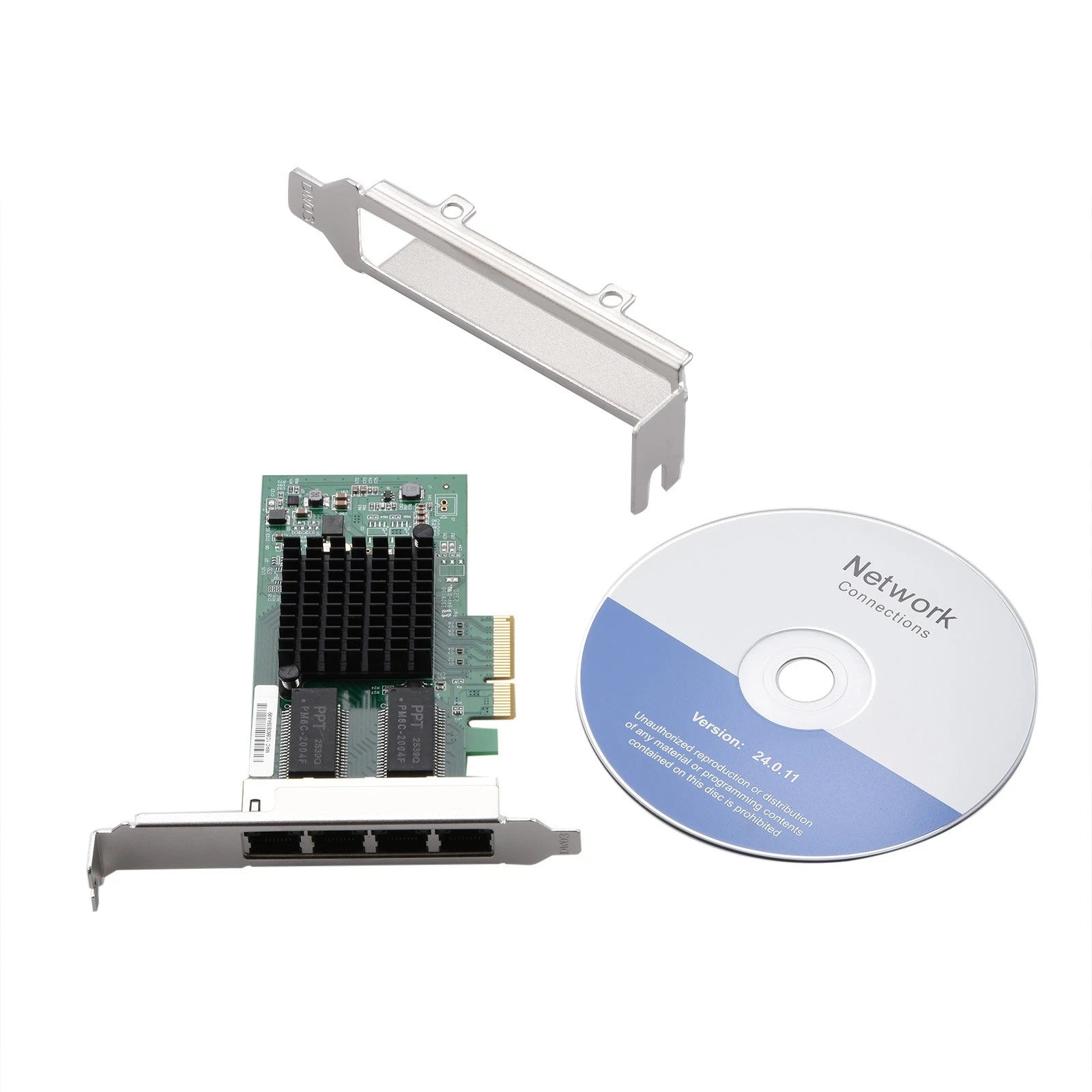 Durable 4 Rj45 Port Gigabit Server Adapter Ethernet Card Replacement