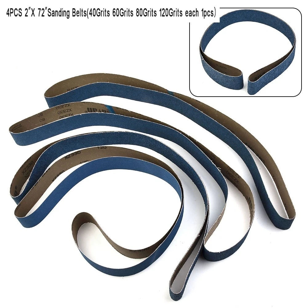 2x 72 40/60/80/120gi<wbr/>rt Ceramic Sanding Belts Bands Coarse